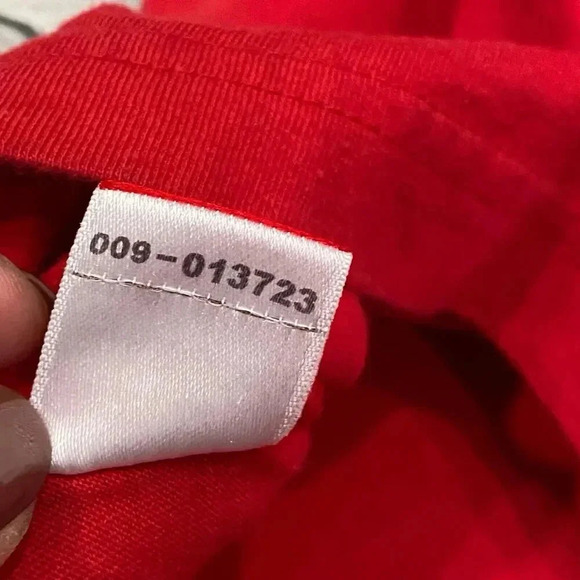 Marithe Francois Girbaud Brand X Mens 2XL Red Long Sleeve Shirt Y2K Designer Tee - Picture 12 of 14